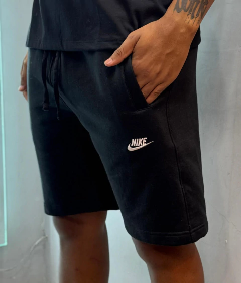 Bermuda NK Club Moletom - Preta, Cinza - comprar online