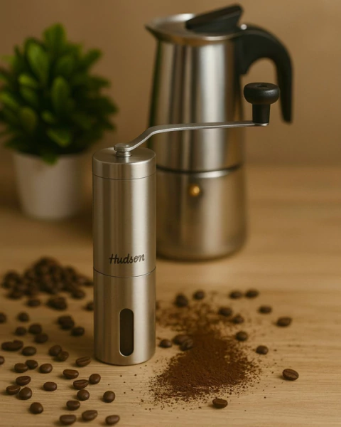 Molinillo Café Manual Acero Inoxidable Hudson - comprar online