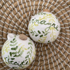 Set aceitero y vinagreo Oliva - tienda online