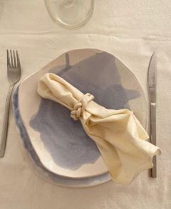 Plato hondo irregular Santorini