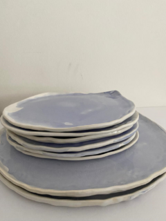 Plato playo irregular Santorini 26 cm