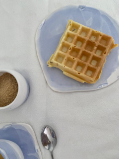 Plato de postre irregular Santorini