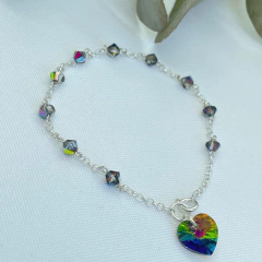 Pulsera 4mm Denario con Corazón - tienda online
