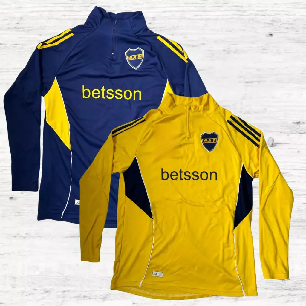 BUZO MEDIO CIERRE BOCA JUNIORS