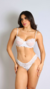 Conjunto Bianca em Renda Chantilly e Tule Sem Bojo com Aro de Sustentação - comprar online
