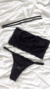 Conjunto de Lingerie Lais Top Alças Removíveis Calcinha String em Renda - loja online