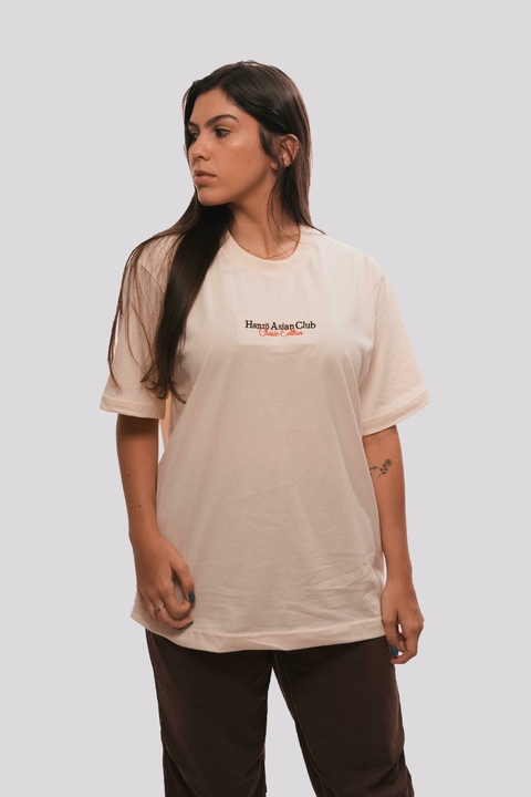 Camiseta Hanzō Asian Club Oversized Bordada Off White - comprar online