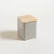 LATA CUADRADA TAPA BAMBOO GREY SUGAR (0117D12) - comprar online