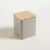 LATA CUADRADA TAPA BAMBOO GREY BISCUITS (0117D09) - comprar online