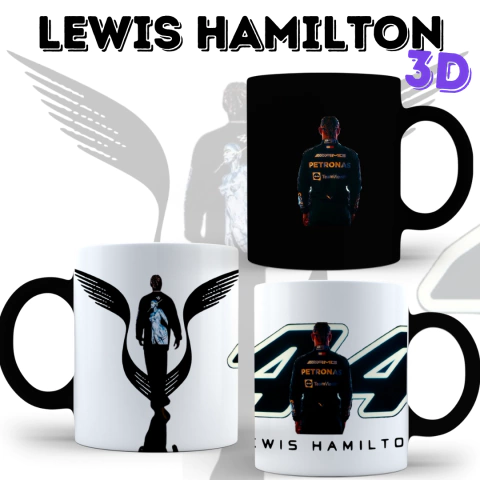 Taza Mágica 3D Lewis Hamilton - comprar online