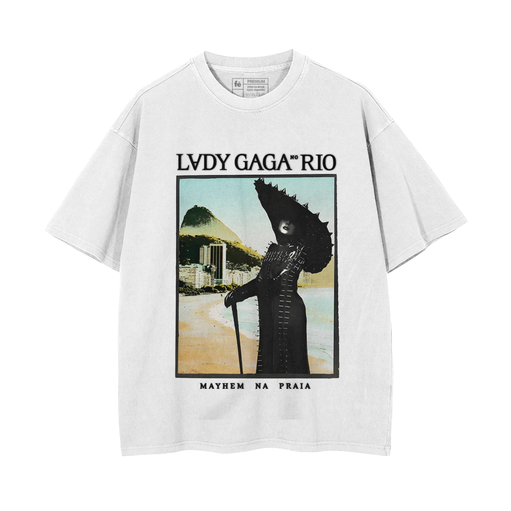 Camiseta Lady Gaga Mayhem na Praia Pôster Merch Oficial