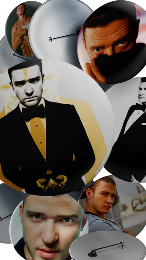 Kit de 9 Bottons Justin Timberlake - Edição Especial - comprar online