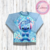 Remera Protección UV+50 - Stitch Celeste -