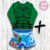 Conjunto UV50+ Hulk - Remera + Malla -