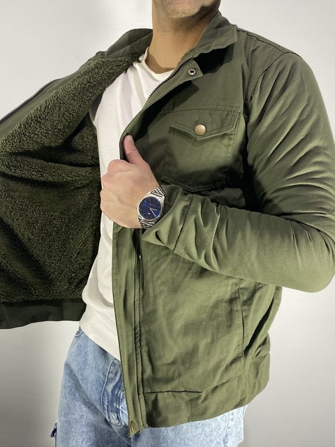 Campera Besiktas Verde Corderito Verde