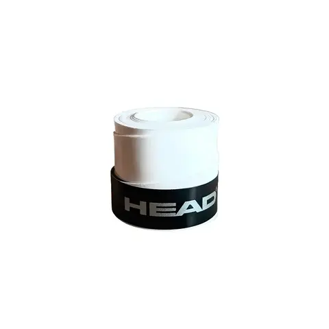 Overgrip Head Padel Pro blanco enrollado, ideal para mejorar el agarre y control de la paleta de pádel.