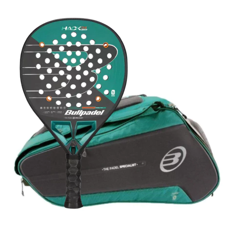 Combo Bullapadel Paquito Navarro Hack 04 Hybrid + Bolso Petróleo