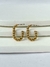 ARGOLA DOURADA OVAL FIO TORCIDO - comprar online