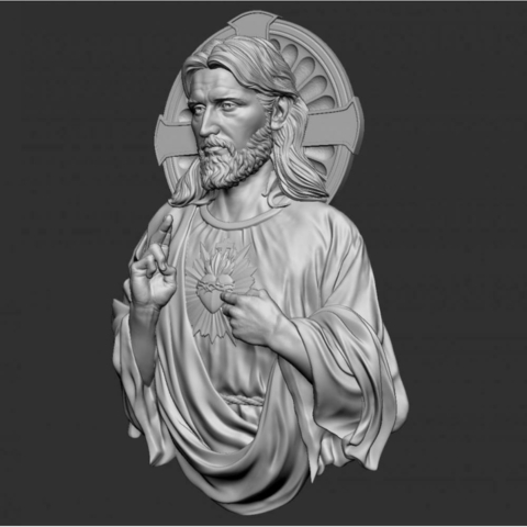 Medalha Sagrado Coração de Jesus Parede