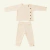 Conjunto Casaco e Calça Infantil Block Unissex | Champagne - Com Carinho Baby
