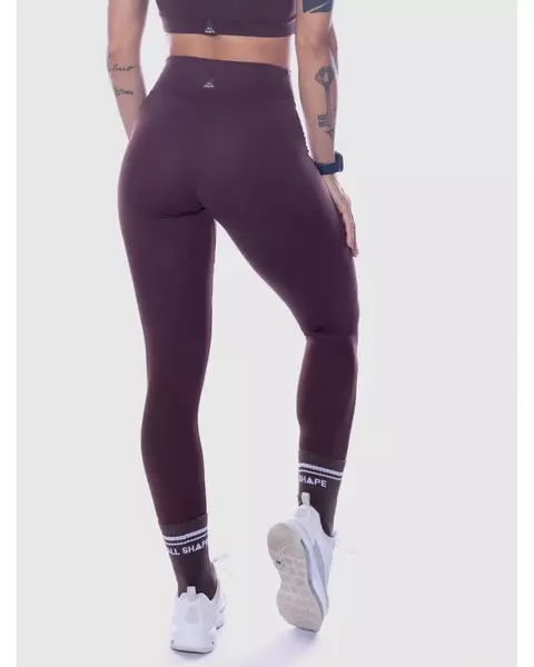 Legging com Cós em V | MARROM FONDUE | All Shape
