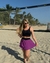 Conjunto Top + Saia Aurora | ROXO / PRETO | Ed' Rios Beach