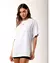Camiseta de Malha Penteada 100% Algodão | BRANCO | All Shape