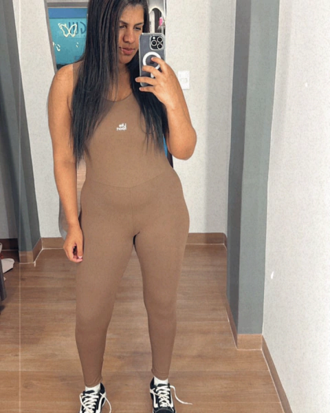 Macacão Niviflex | MARROM | Like Sport