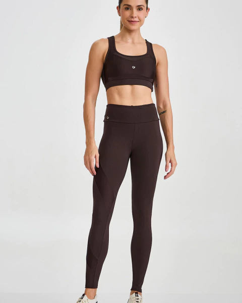 Legging NY Com Bolso no Cós | MARROM | Caju Brasil