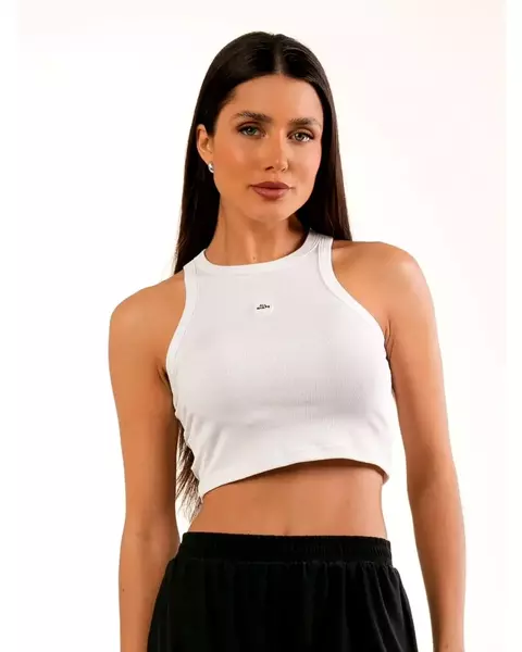 Regata Cropped Canelada | BRANCO | All Shape
