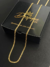 CORRENTE CADEADO DUPLO (3mm) - Banhado a ouro 18k na internet