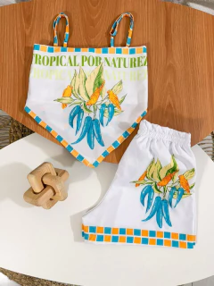 Conjunto Cropped Lenco - Use Flora Slim