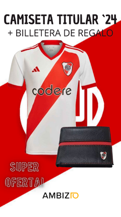 Camiseta oficial River Plate 2024 + billetera de regalo.