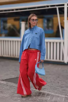 Imagen de 2 X1 PANTALON ADIDAS PALAZZO IMPORTADO + ENVIO GRATIS + 3 CUOTAS SIN INTERES