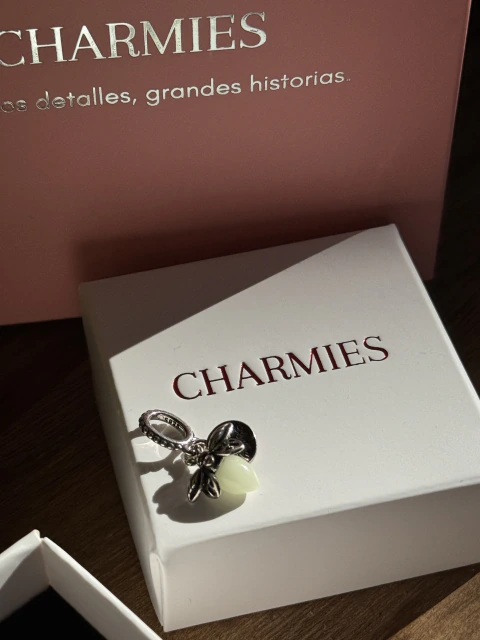 Charm Plata 925 Sellada Luciérnaga Que Brilla En La Oscuridad