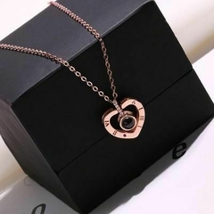 Collar Love 100 idiomas + Cajita de regalo - Weare vibe