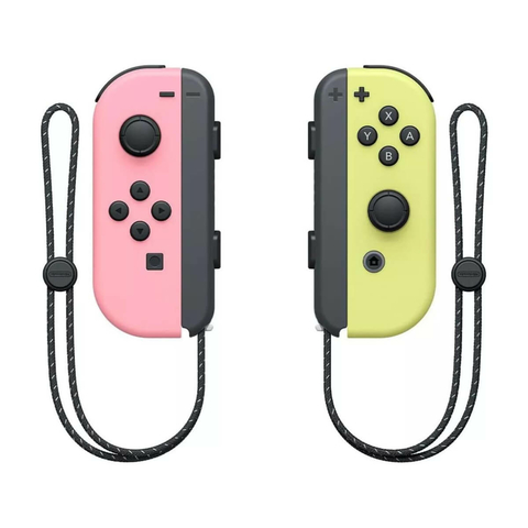 Controle Nintendo Joy Con Rosa e Amarelo Nintendo Switch