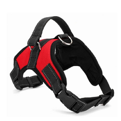 Pechera Arnes Acolchonado Para Perros Rojo M - comprar online