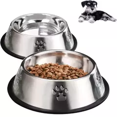 Promo 2x1 Mascotas - Cama moises Talle M + Plato Comedero de Acero Inoxidable - tienda online