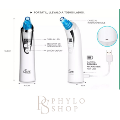 Kit Facial 2 x 1 - Limpiador Facial Electrico + Extractor De Puntos Negros - Phylo Shop