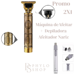 Promo 2X1 Hombres - Máquina de Afeitar Inalambrica + Depiladora Afeitador Nariz A Pilas