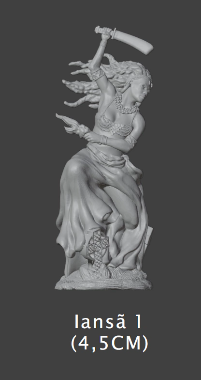 Miniatura de Iansã ( mod1 ) - SEM PINTURA