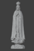 Miniatura de Nossa Senhora de Fátima - SEM PINTURA