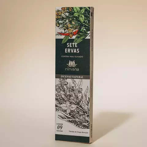 Incenso NIRVANA - SETE ERVAS - comprar online