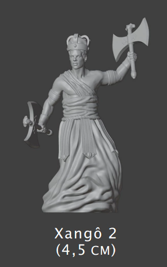Miniatura Xangô (mod2) - SEM PINTURA