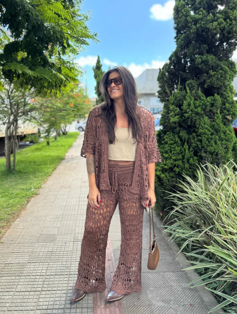 conjunto de tricot solene