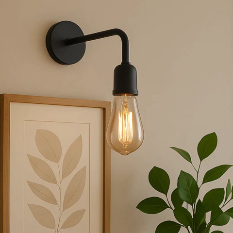 Lampara Aplique Pared Industrial Moderno Vintage Apto Led - comprar online