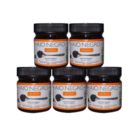 5 PASTAS DE AJO NEGRO 200g. - comprar online
