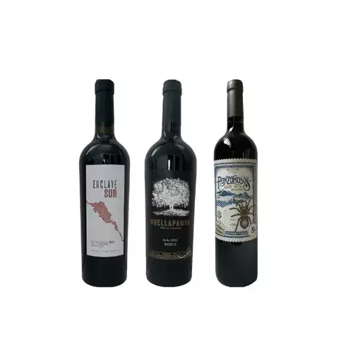 Combo de tres vinos tintos seleccionados