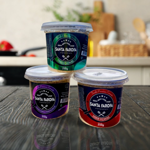 Santa Farofa Sabores Sortidos - Kit com 3 Unidades